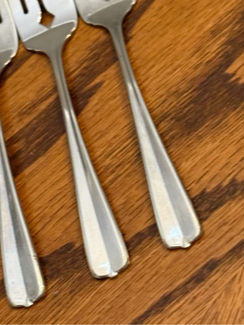 Oneida Gala Impulse 4 Salad Forks USA Stainless Flatware 6 3/8”
